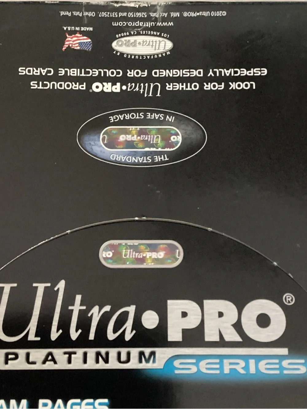 Ultra Pro Platinum Hologram Series Clear Protective Sheets 70 Sheets